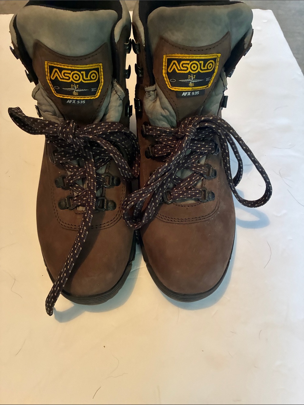 Asolo Brown and Gray Women’s Hiking Boots Like New Condition AFX 535